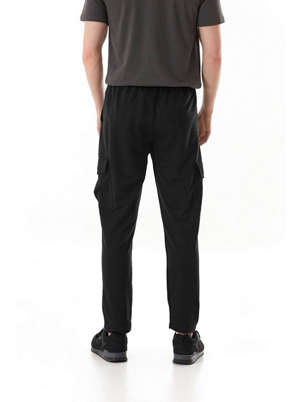 Lacivert Kargo Cepli Beli Lastikli Eşofman Altı-4