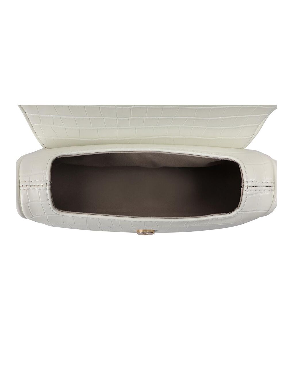 Beyaz Kadın Zincir Askılı  El ve Omuz Çantası-4