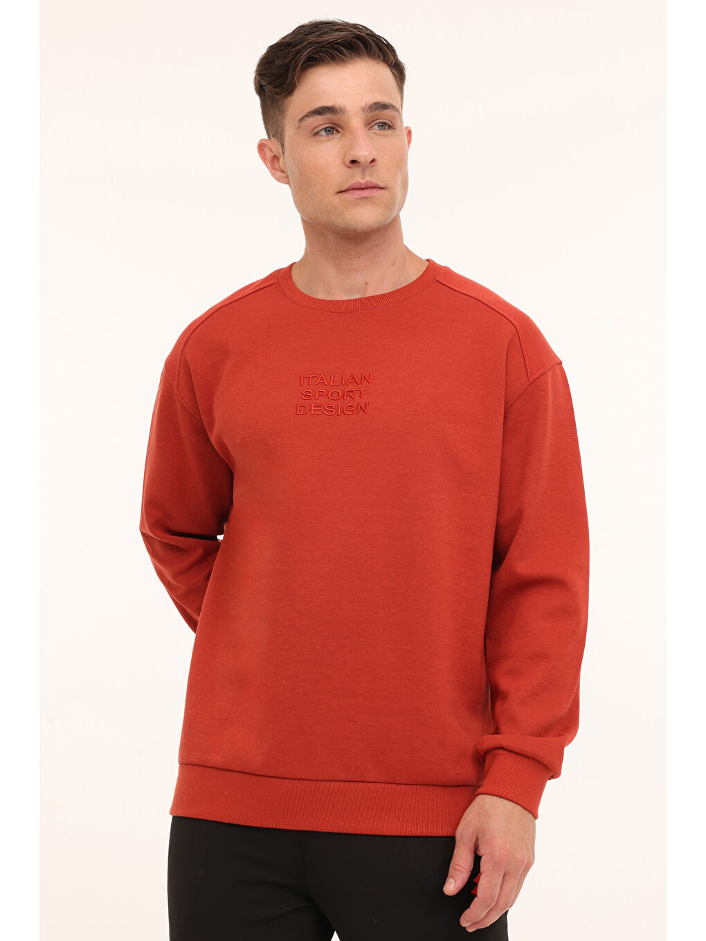 LOTTO Bordo M-HORTON C NECK SWT 4PR Erkek Sweatshirt