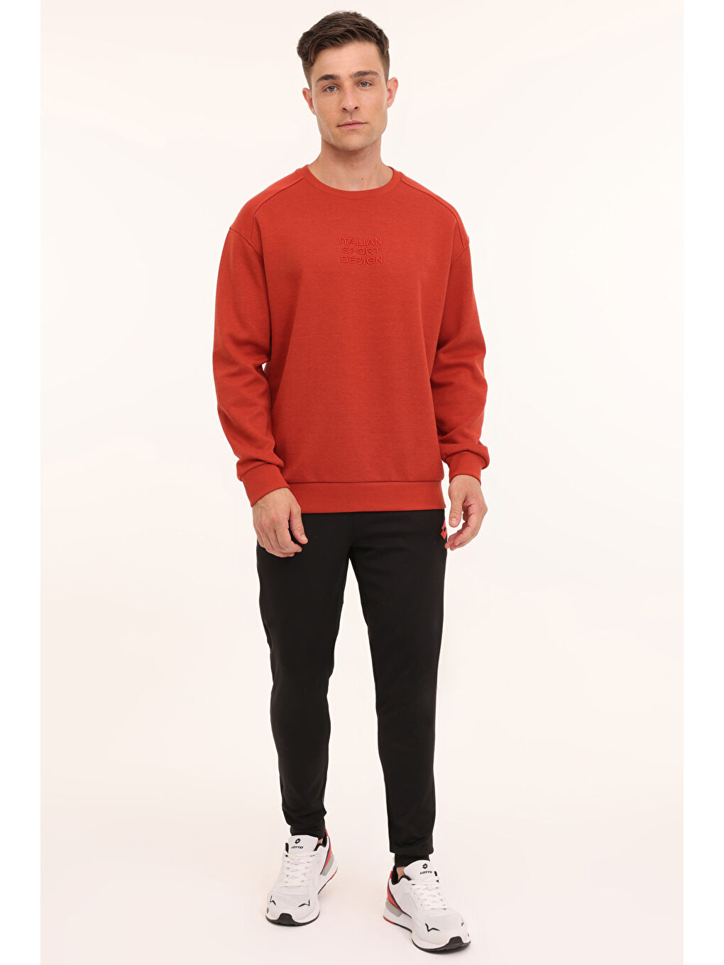 LOTTO Bordo M-HORTON C NECK SWT 4PR Erkek Sweatshirt - 2