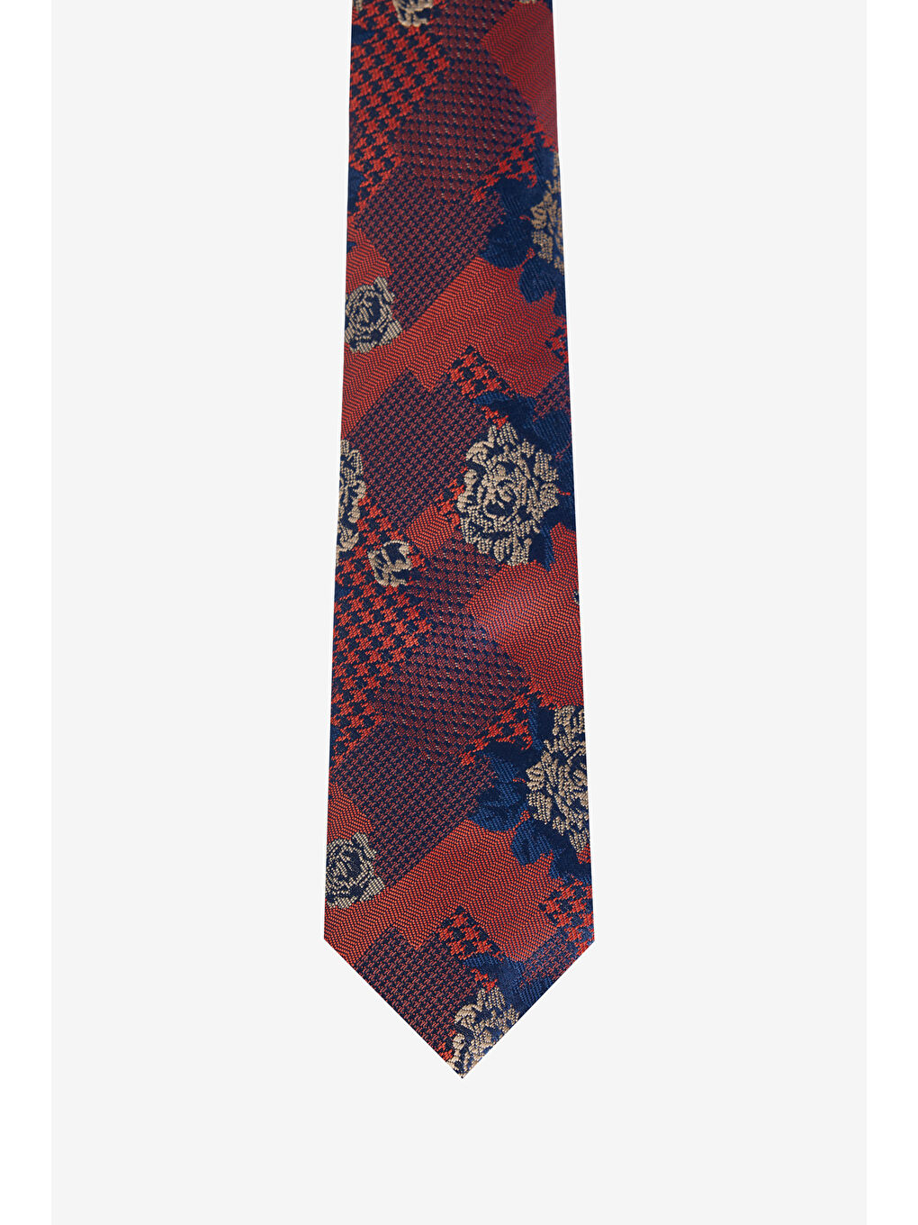 Erkek Bordo Desenli Kravat-1