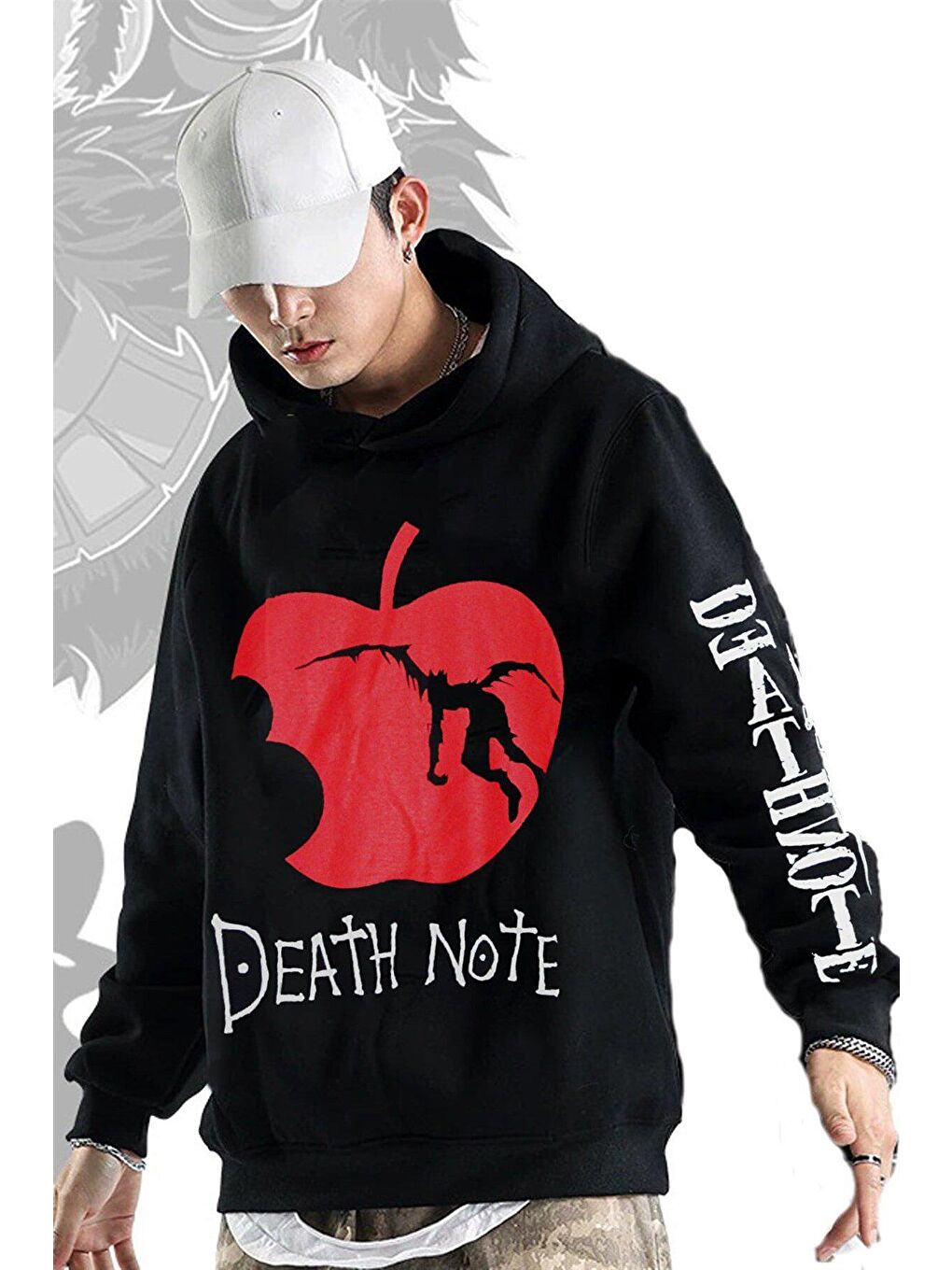 Touz Moda Siyah Death Note Unisex Hoodie