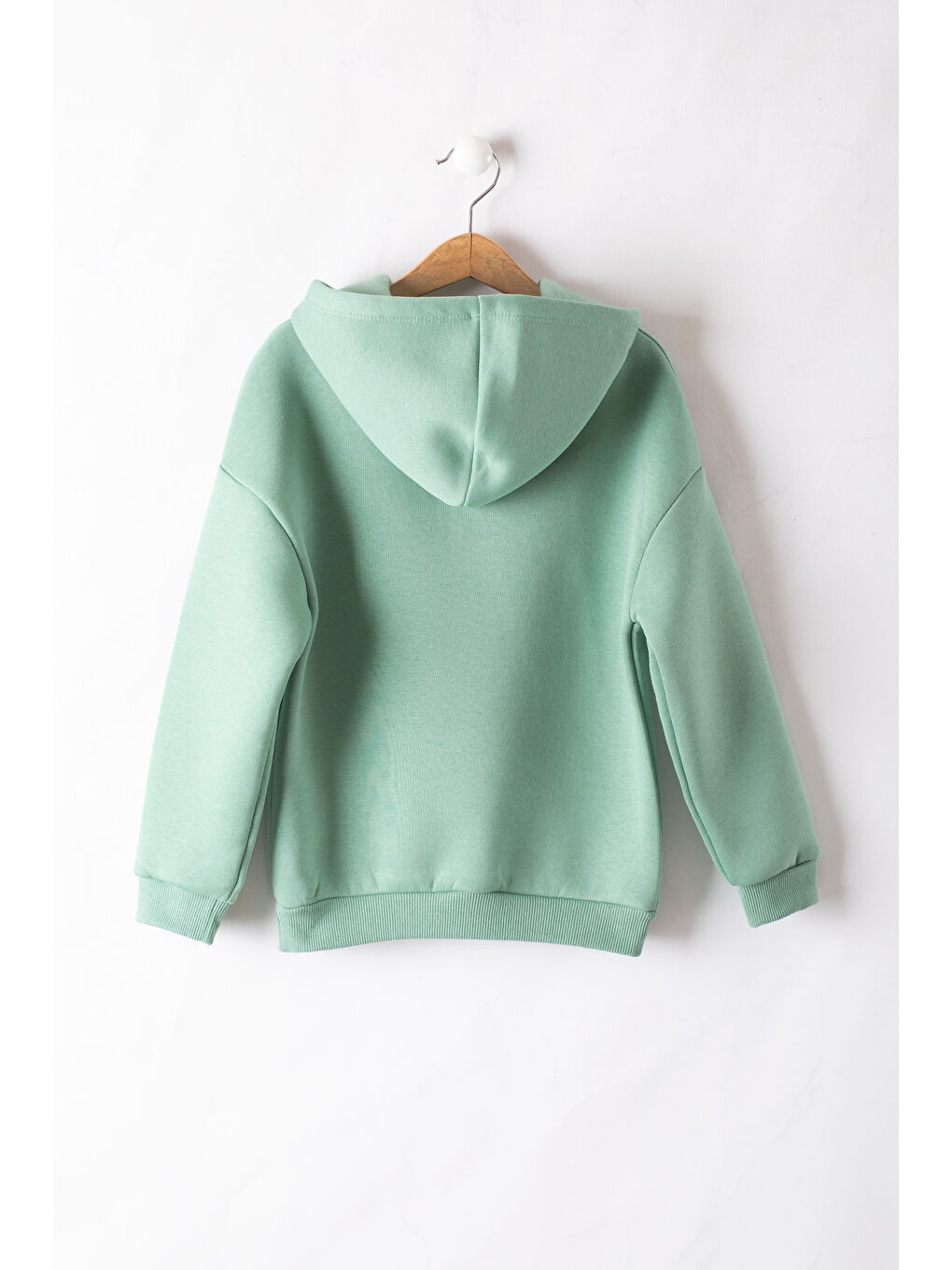 Cansın Mini Yeşil Erkek Çocuk Baskılı 3 İp Kapüşonlu Sweatshirt 19738 - 2