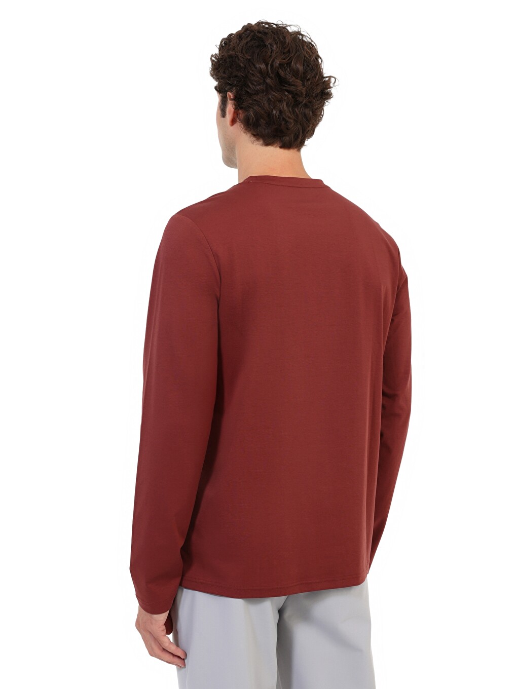 Uzun Kol T-shirt Erkek Bordo Ml Juan 14-ıtl-07-3
