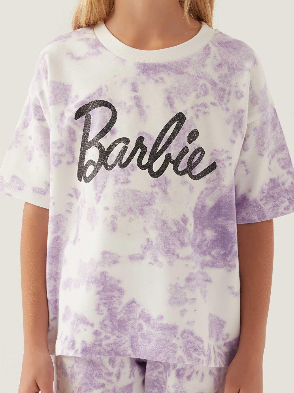 Mor Barbie Kız Çocuk Şortlu Takım 9-14 Yaş Lavanta-4