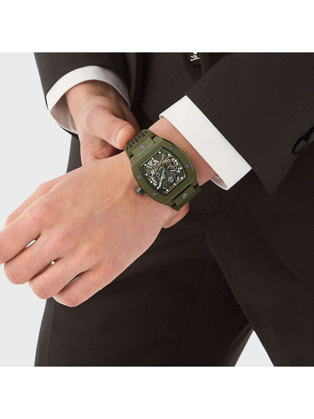 Yeşil PWVBA0223 Erkek Kol Saati-3