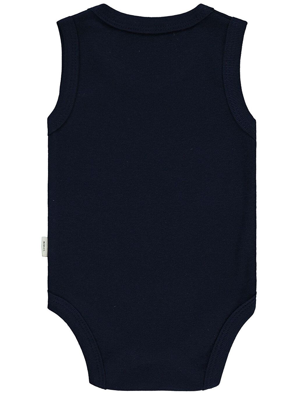 Baby Geyik Baskıl 1-18 Ay Çıtçıtlı Badi - Lacivert-1