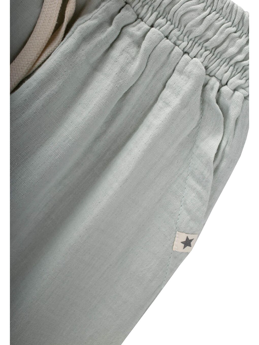 Turkuaz Erkek Çocuk Müslin Pantolon-2