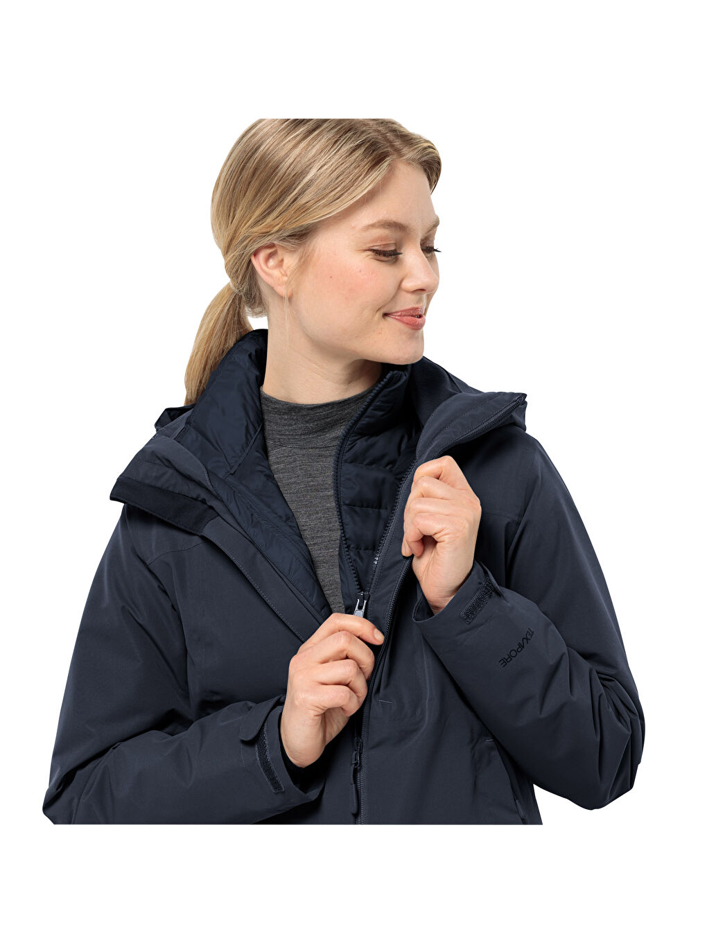 Mavi Pilvi Down Kadın Turuncu Outdoor Ceketi-2