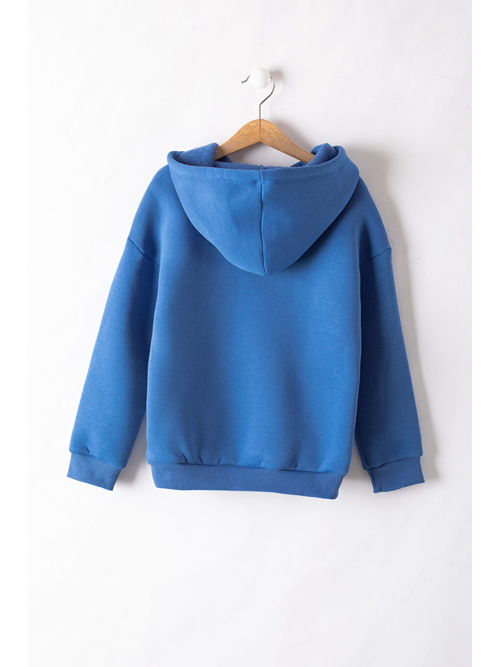 Cansın Mini Mavi Erkek Çocuk Baskılı 3 İp Kapüşonlu Sweatshirt 19740 - 2