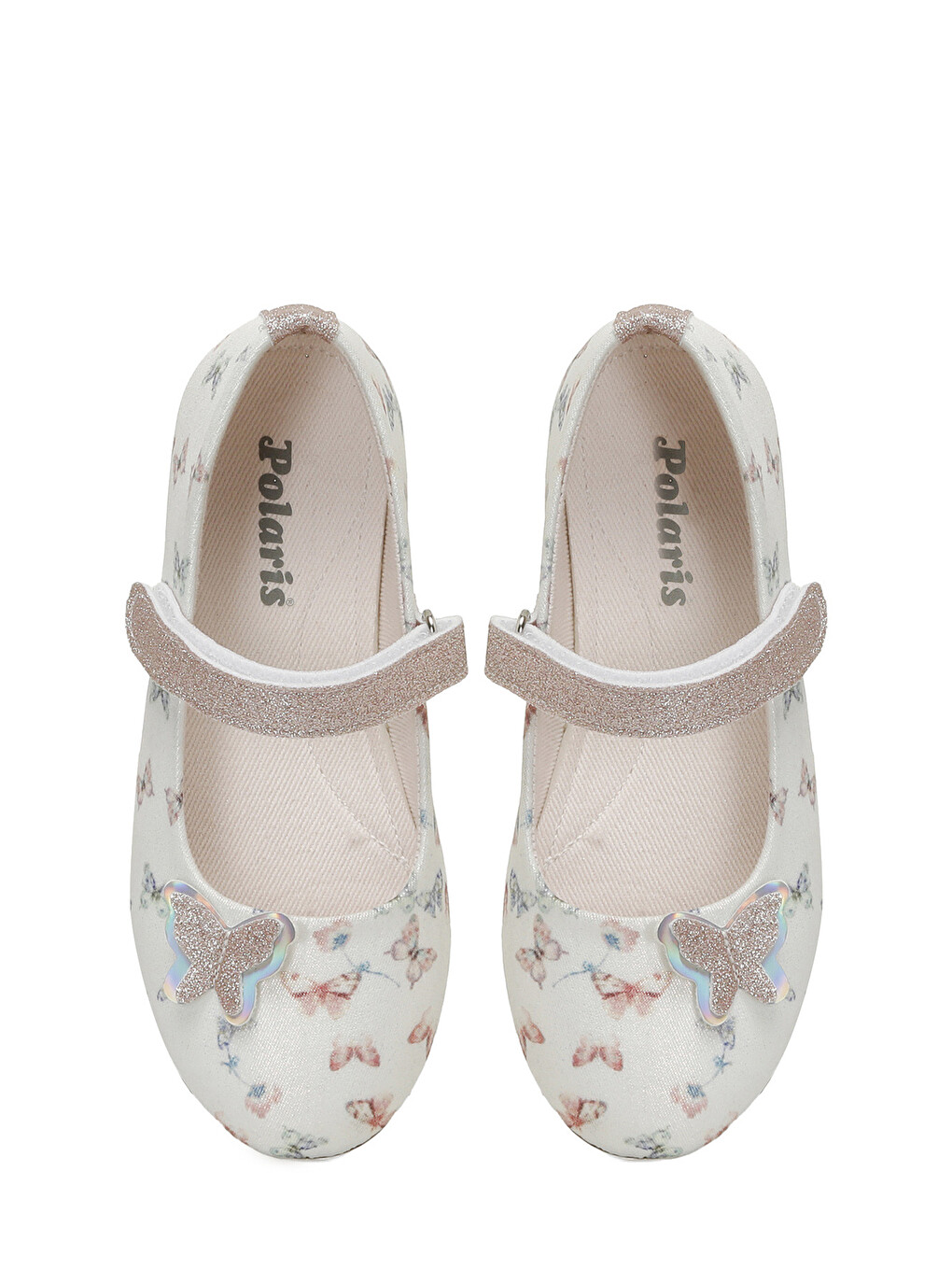 Bej BUTY.P5FX Krem Kız Çocuk Babet-3