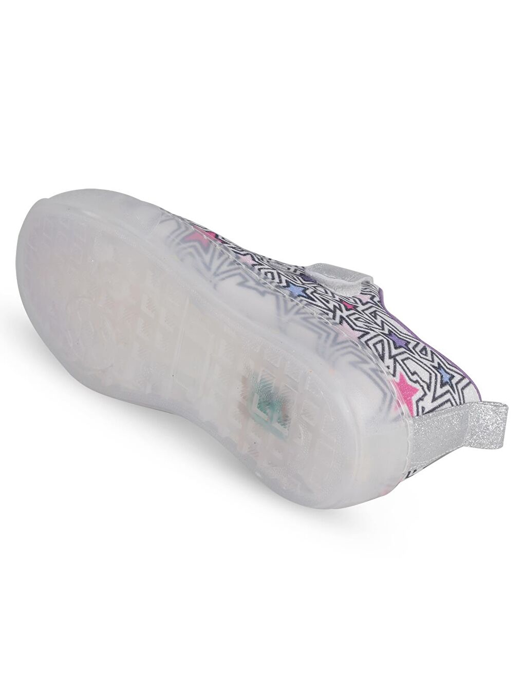 Sport Simli Yıldız Baskılı 32-36 Numara Spor Ayakkabı - Gri-1