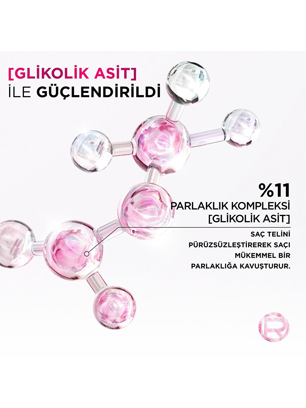 L'Oreal Paris Beyaz Elseve Glycolic Gloss Mükemmel Parlaklık için Pürüzsüzleştirici Saç Kremi 150ml - 3