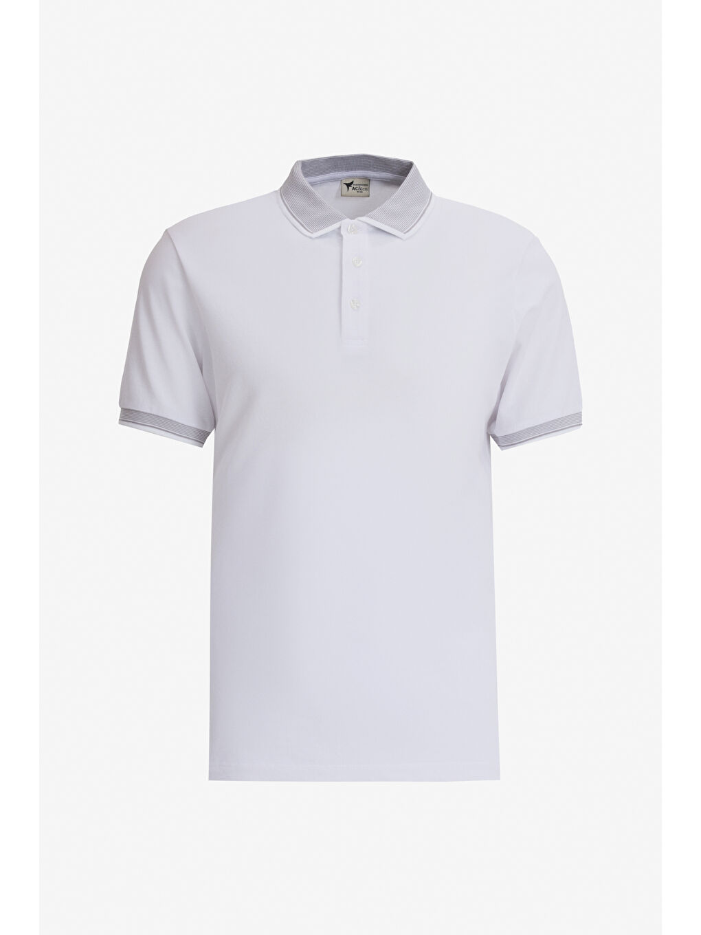 Bej Erkek Slim Fit Dar Kesim 3 'lü Kıvrılmaz Polo Yaka Tişört-5