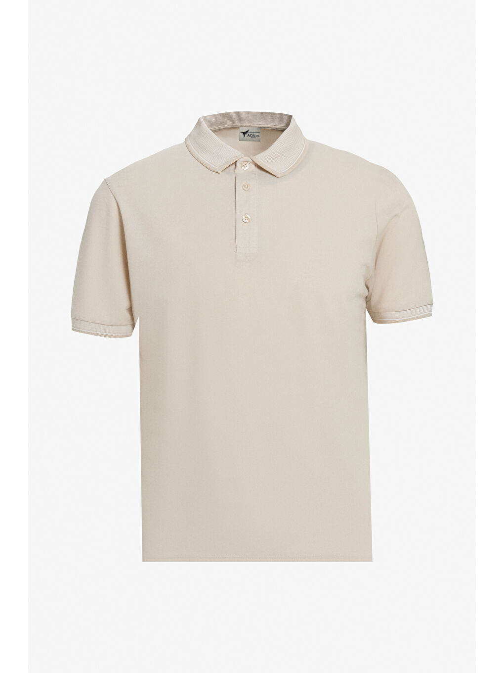 Bej Erkek Slim Fit Dar Kesim 3 'lü Kıvrılmaz Polo Yaka Tişört-7