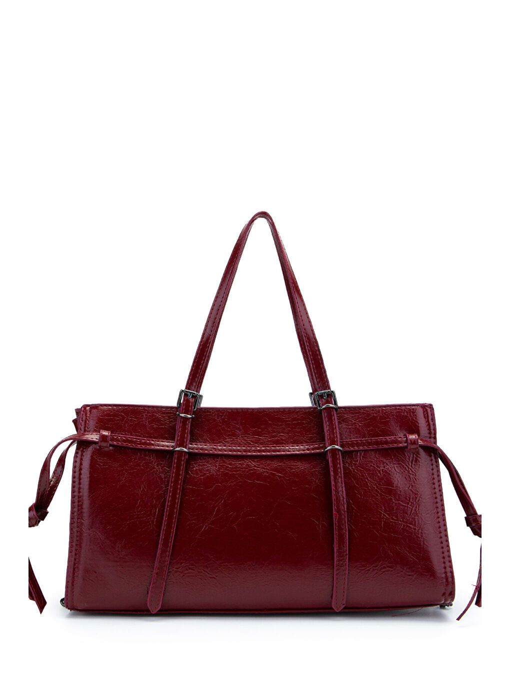 Siyah Zincir Detaylı Bonnie Kadın Kol Çanta Bordo