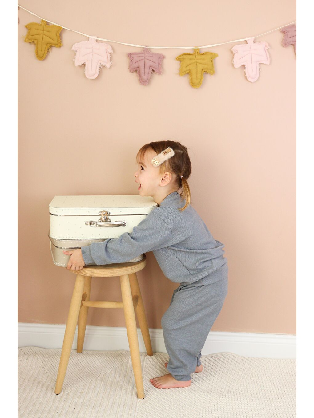 Gri Kaşkorse Mevsimlik Pijama Takım-7