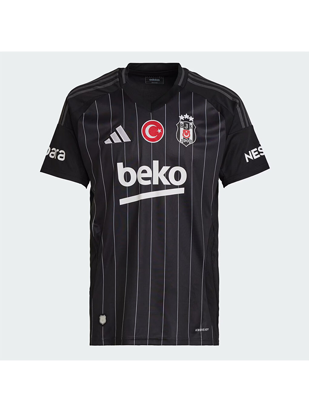 Adidas Beşiktaş Away Erkek Siyah V Yaka Forma