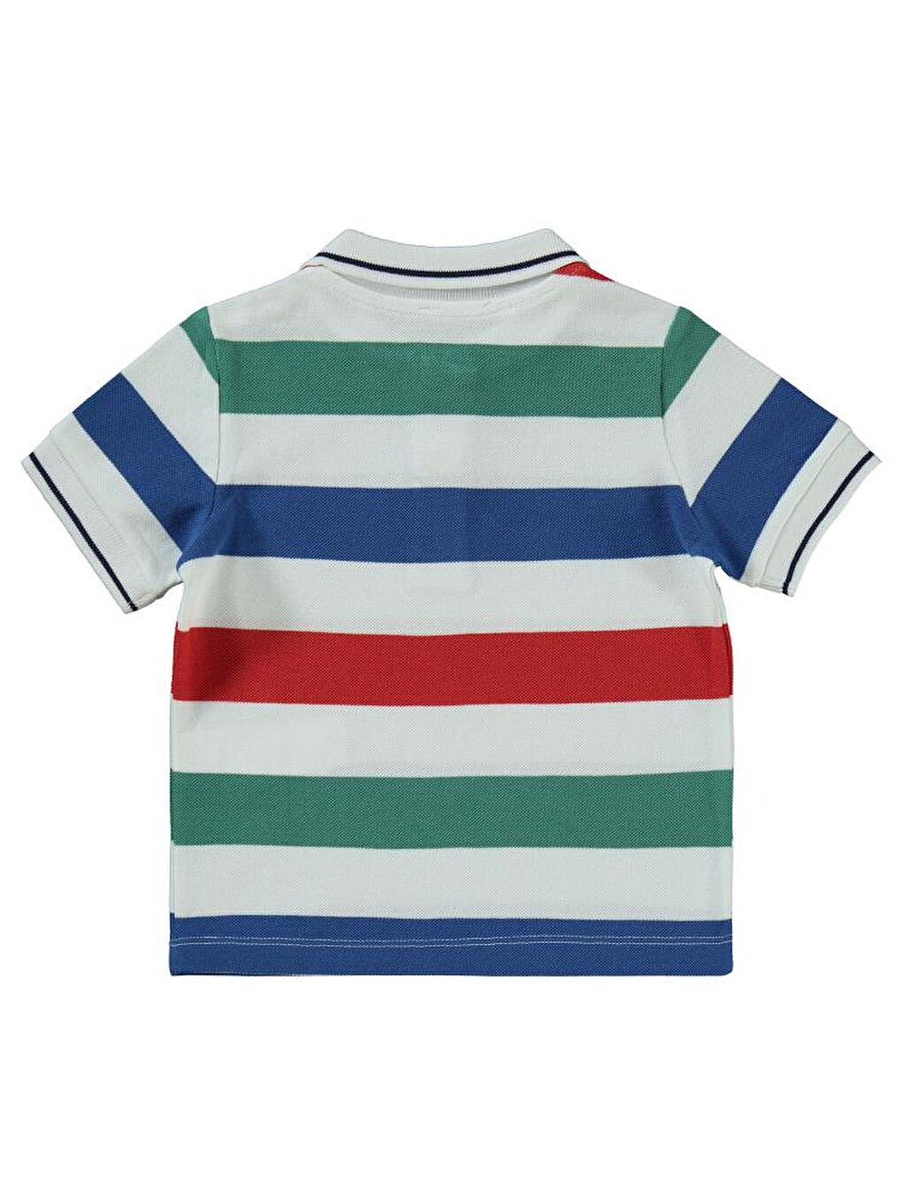 Beyaz Boys Çizgili 2-5 Yaş Tişört-1
