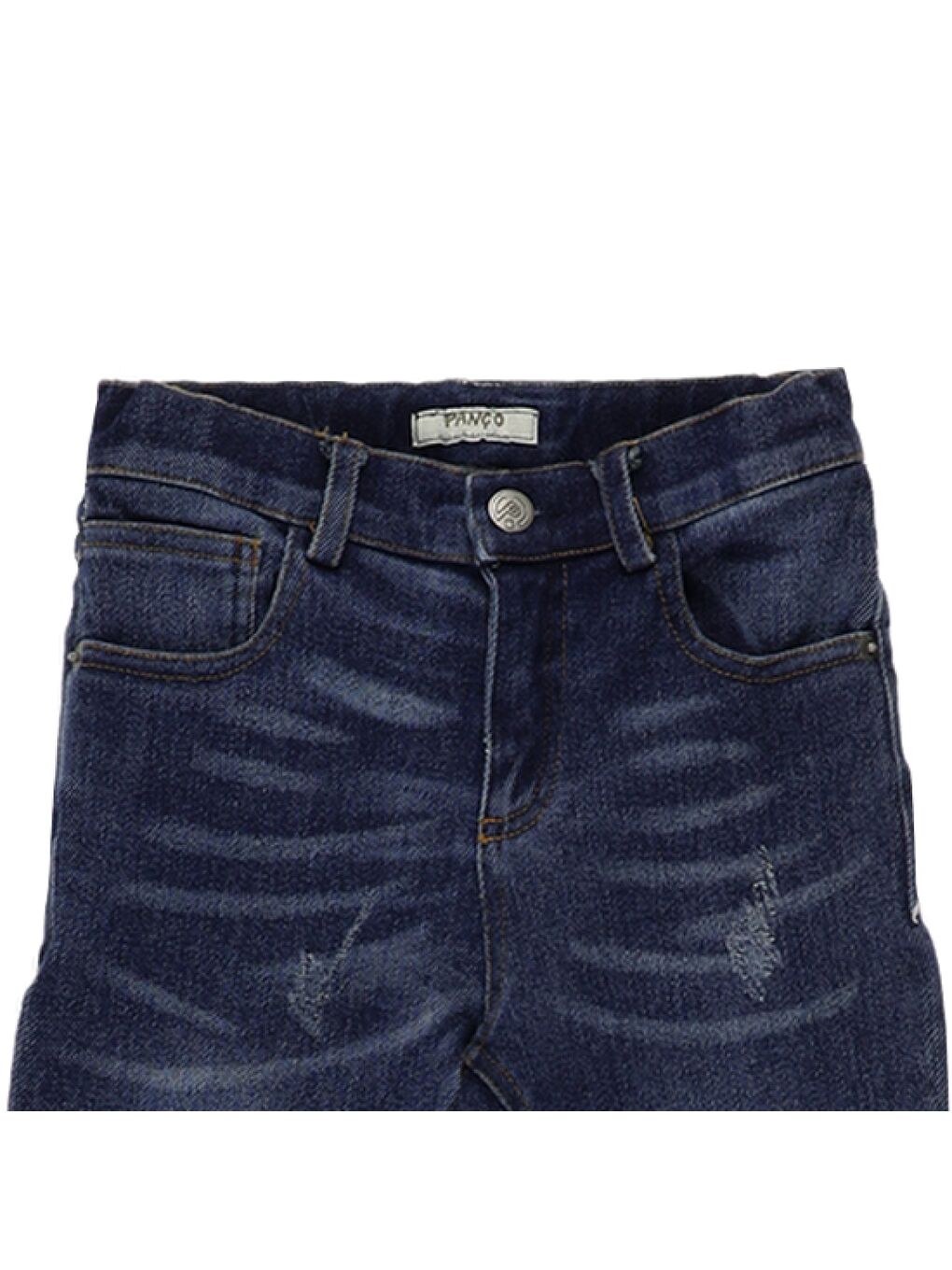 Panço Lacivert Erkek Çocuk  Yıkamalı Denim Pantolon - 2