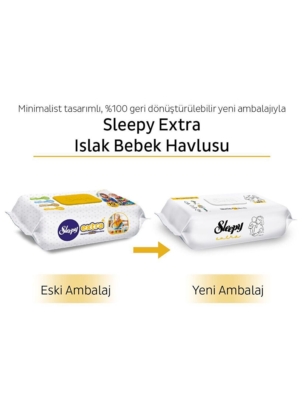 Sleepy Beyaz 12'li Paket Extra Islak Bebek Havlusu 12x70 (840 Yaprak) - 6