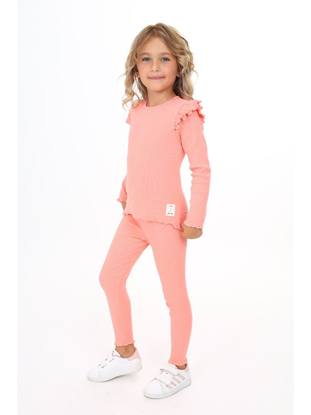 Pembe Kız Çocuk Taytlı Takım