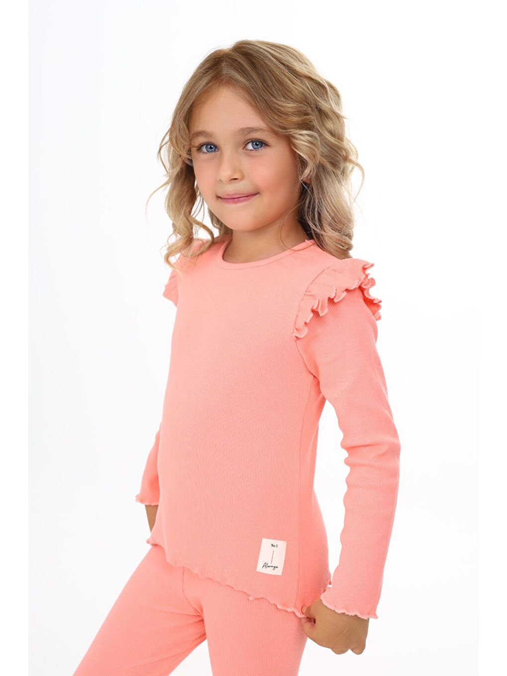 Pembe Kız Çocuk Taytlı Takım-3