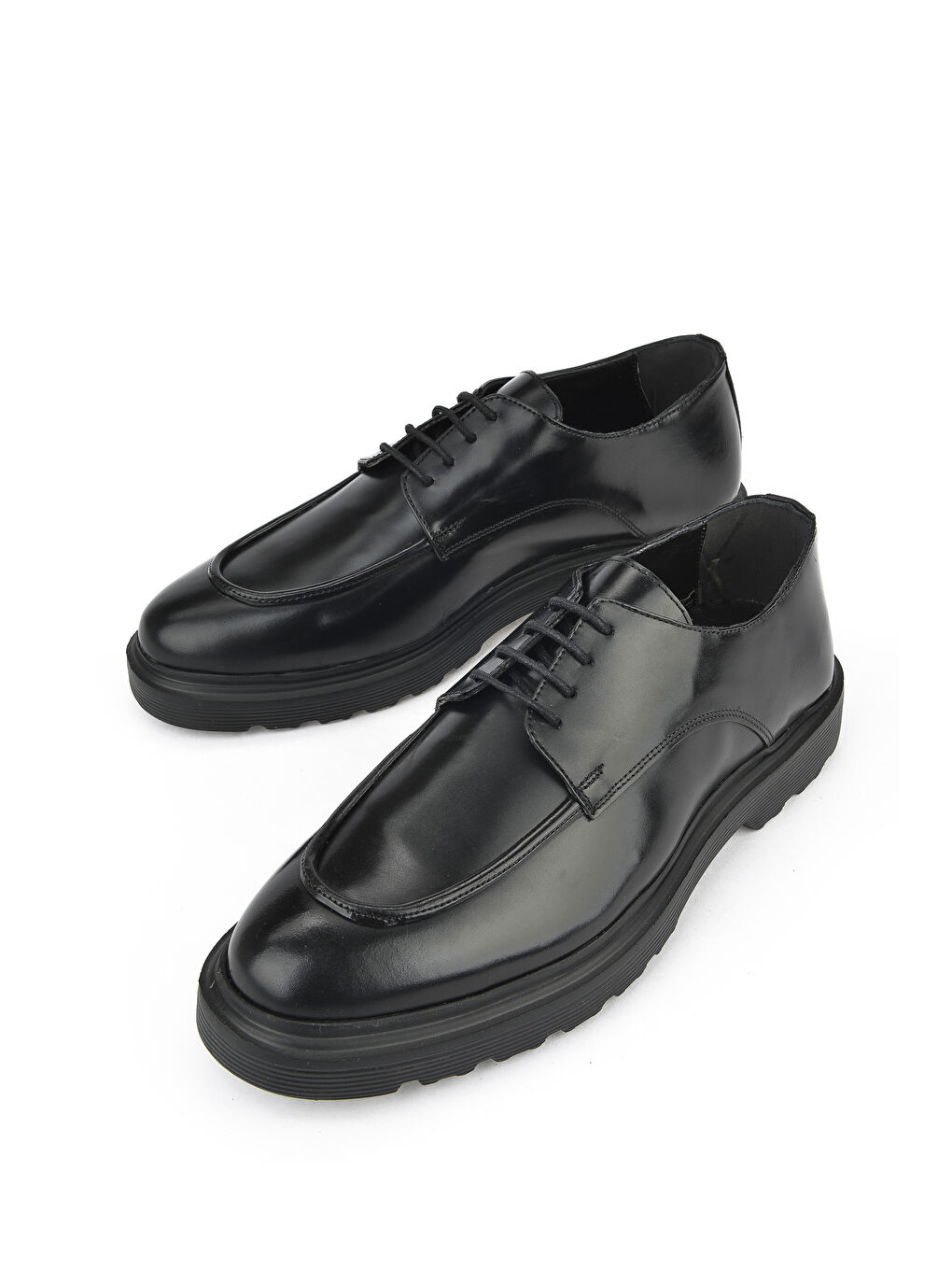 Erkek Hakiki Deri Ayakkabı 143423Z131 Siyah-4