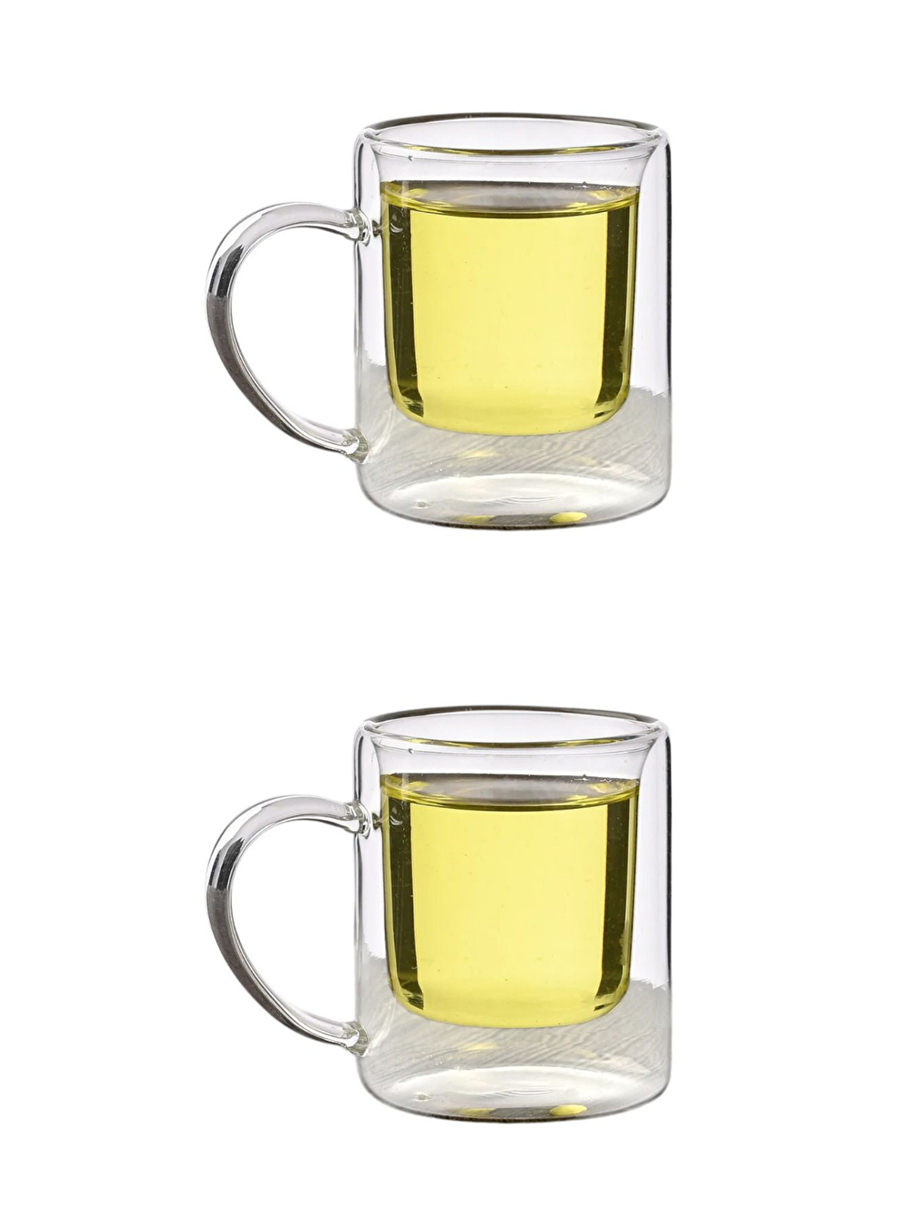 Renksiz Çift Cidarlı Borosilikat Cam 200 ml 2  Adet-1837