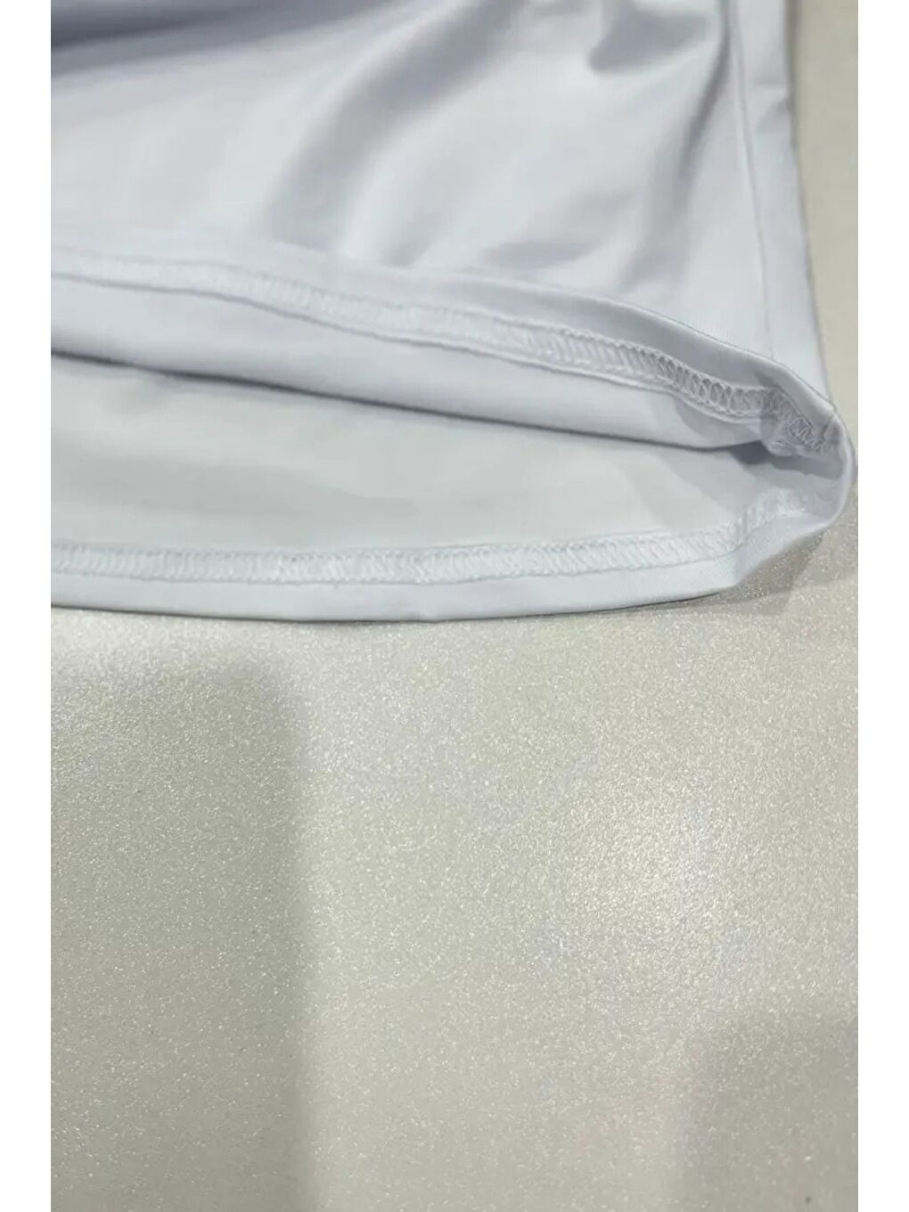 Beyaz Kadın Atlet – Düz Basic Crop Kolsuz T-shirt-4