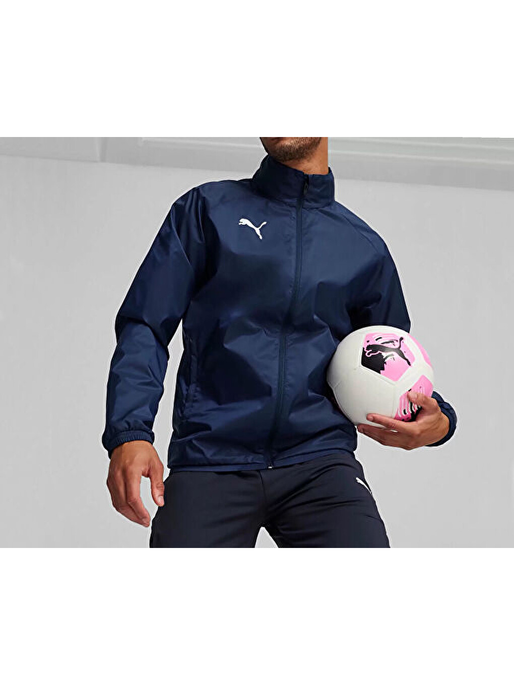 Teamgoal All Weather Jacket Erkek Futbol Antrenman Yağmurluk 65903806 Lacivert-4