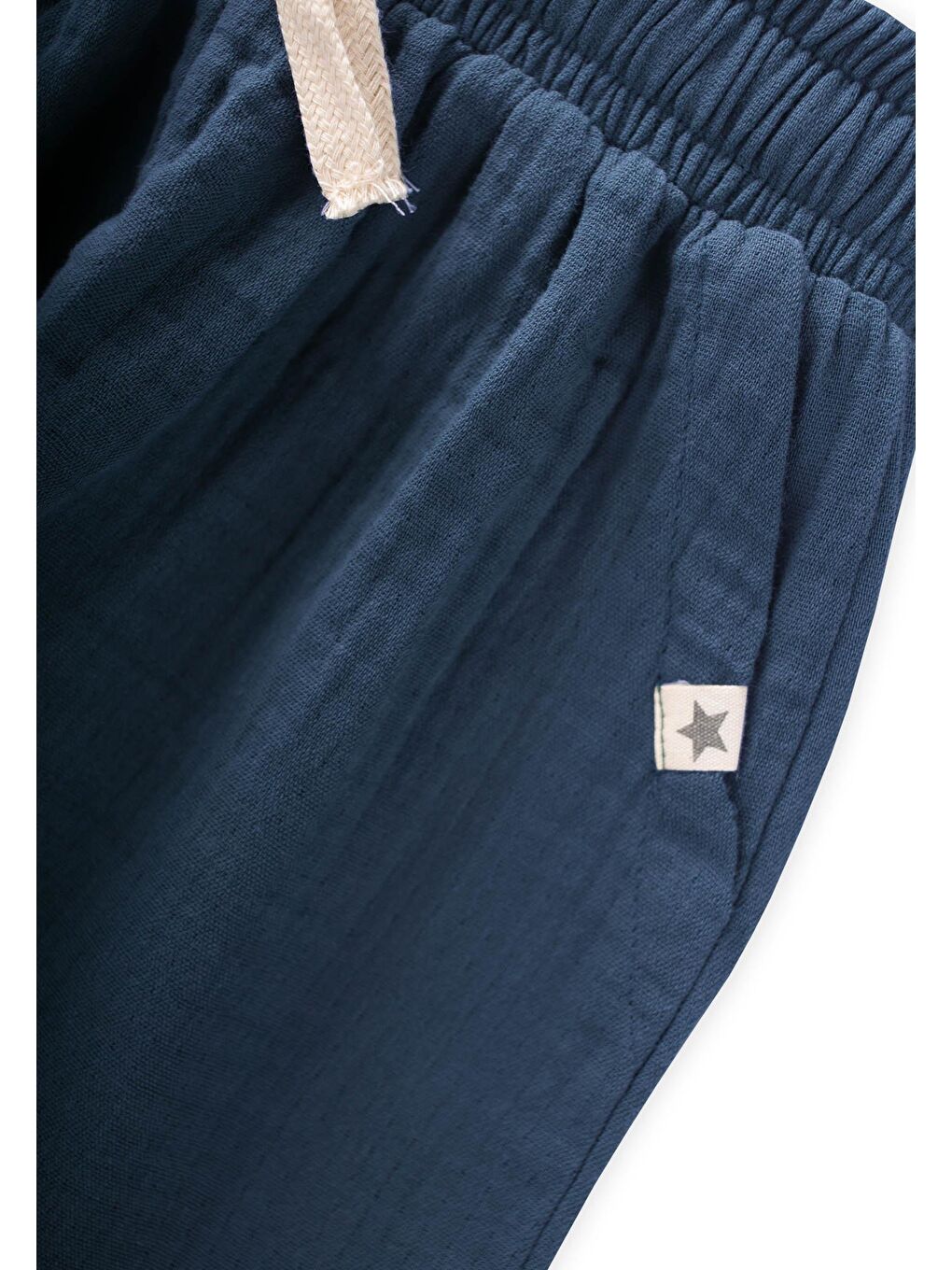 Lacivert Erkek Çocuk Müslin Pantolon-2