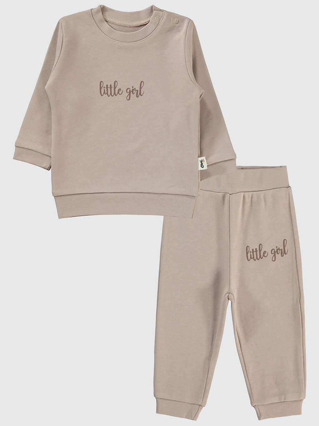 Bej Baby Kız Bebek Takım 6-18 Ay Taş Rengi