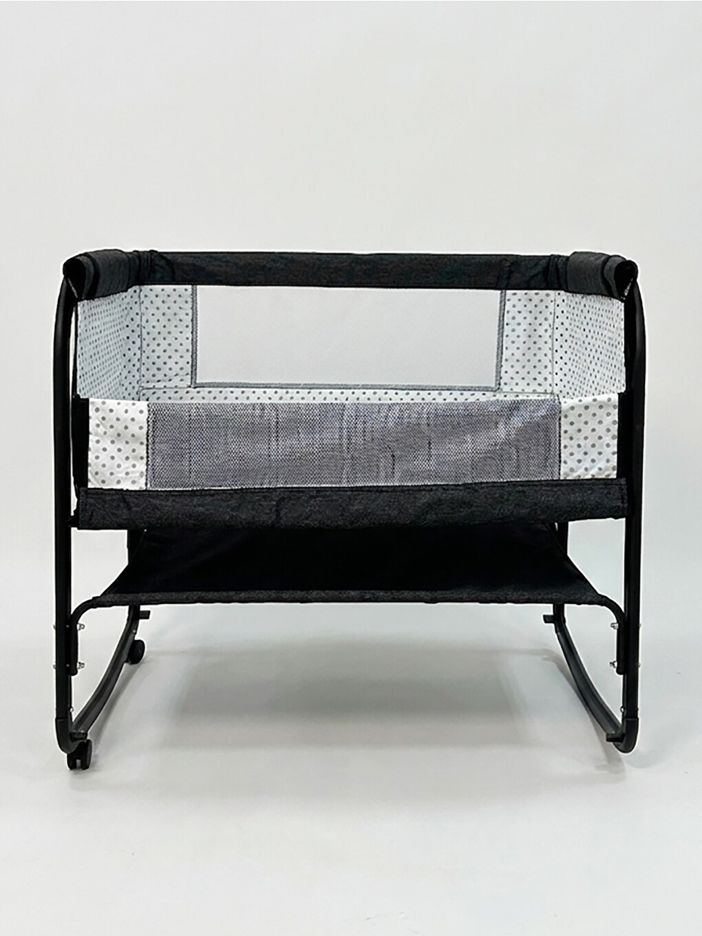 Sedef Anne Yanı Bebek Beşiği 50x90 Cm - Gri-2