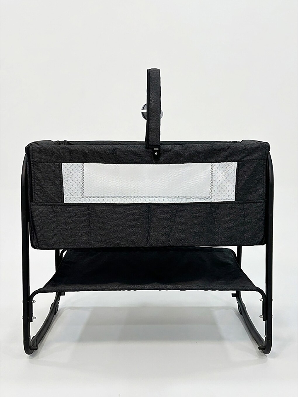 Sedef Anne Yanı Bebek Beşiği 50x90 Cm - Gri-3