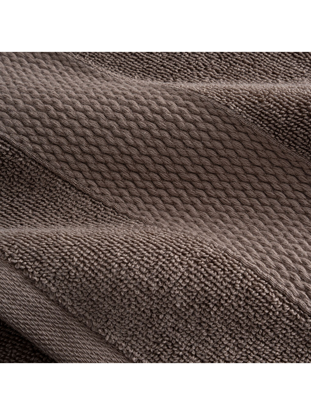 Lara El Havlusu %100 Pamuk Bordürlü Kahverengi 30x50 Cm-3