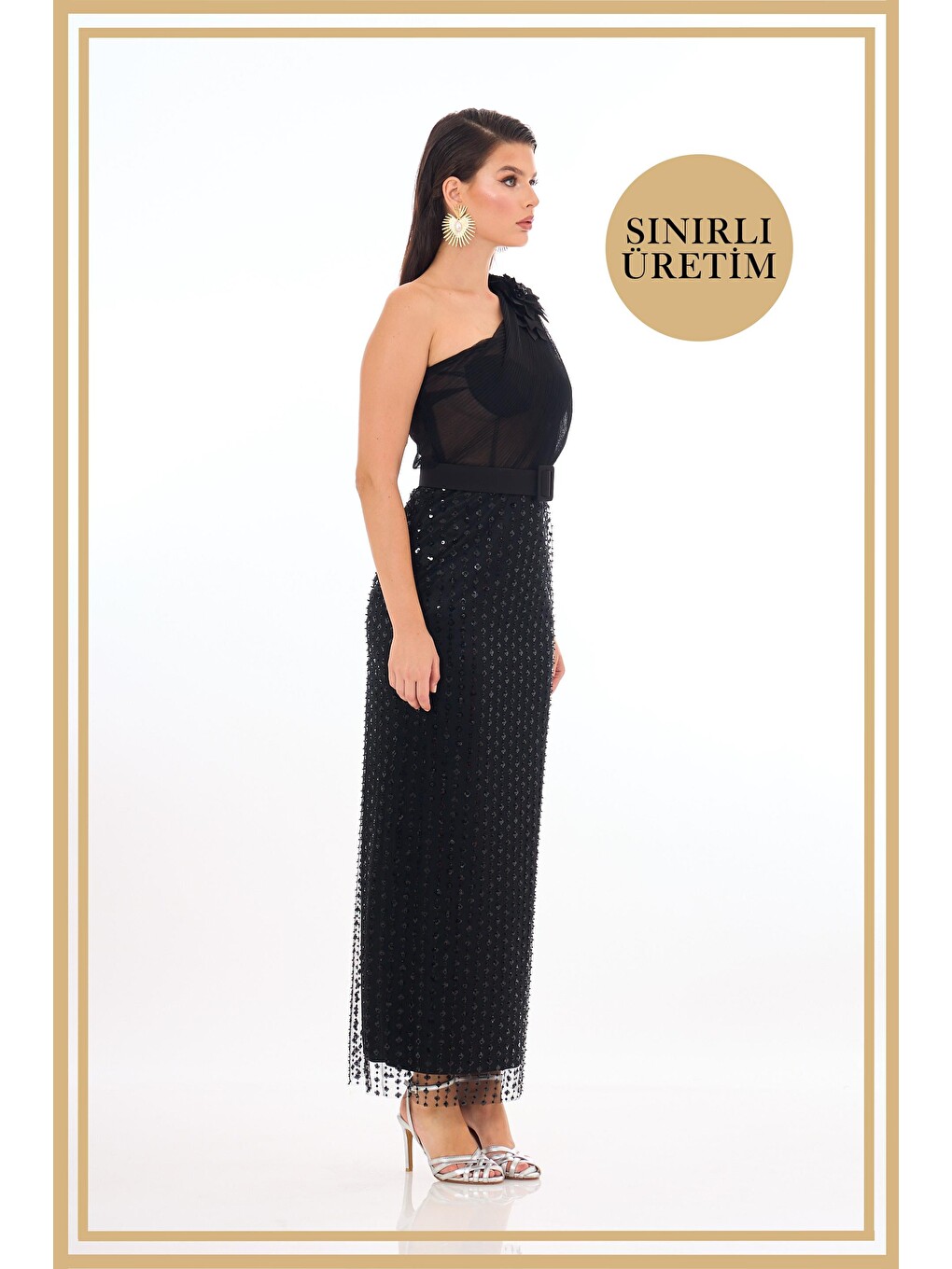 Limited Edition | Isadora Siyah Midi Elbise-2