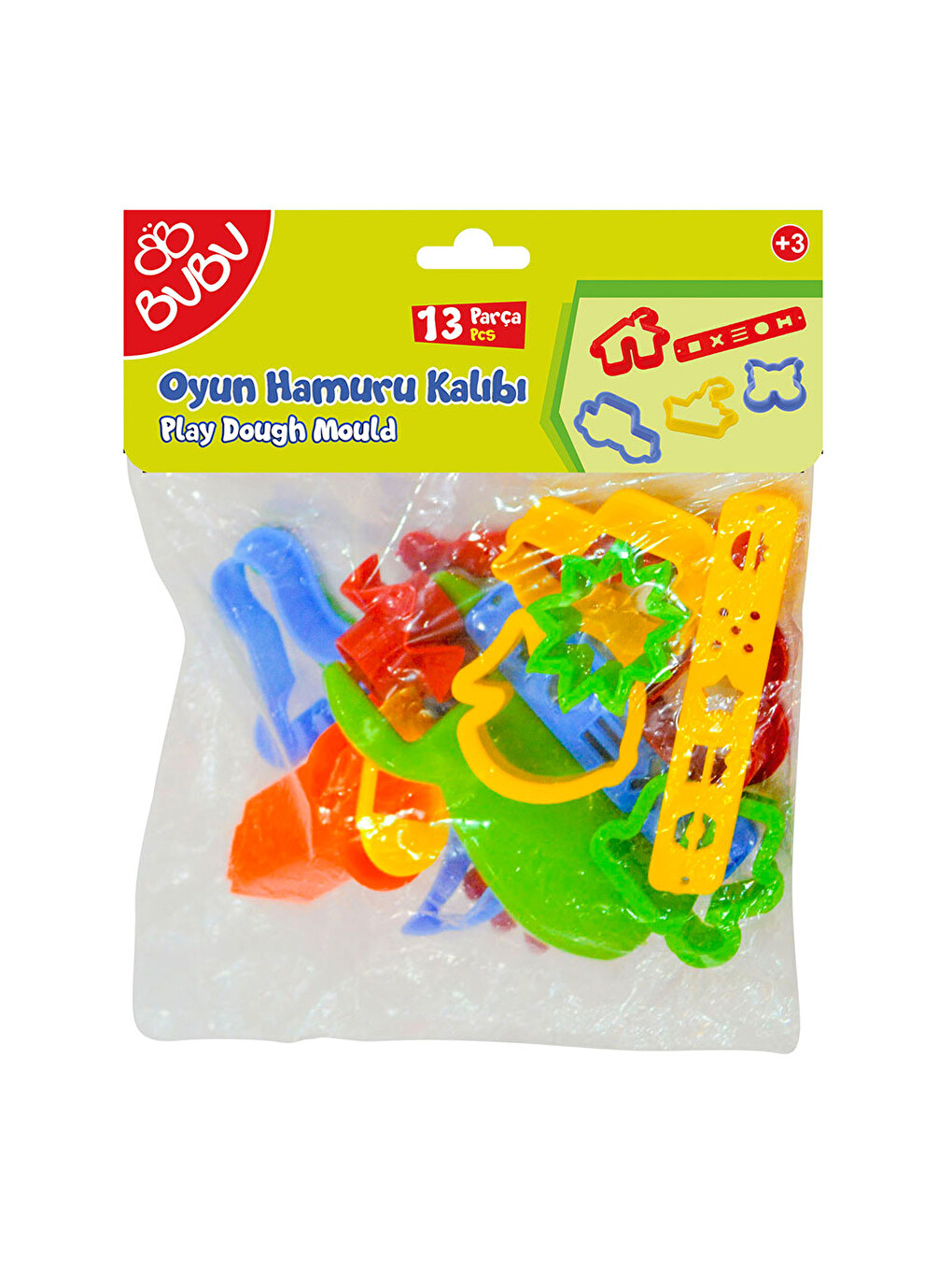 Bu-bu Oyun Hamuru Kalıbı 13 Parça Bubu-hk0013