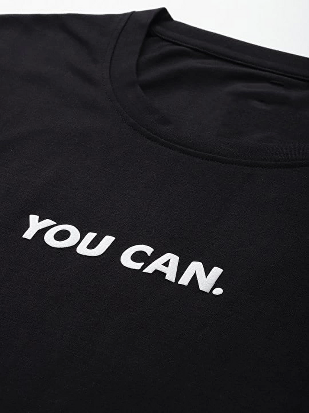 Baskılı Oversize T-shirt - Siyah-1