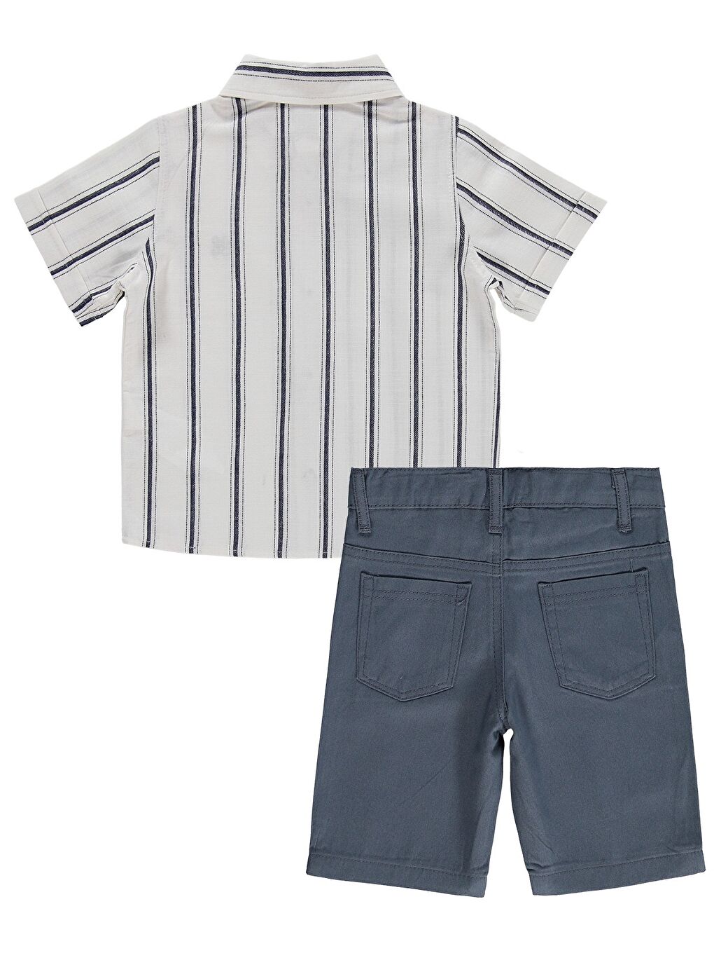 İndigo Boys Erkek Çocuk Şortlu 3'lü 2-5 Yaş Takım - Mavi 2-3 Yaş-2