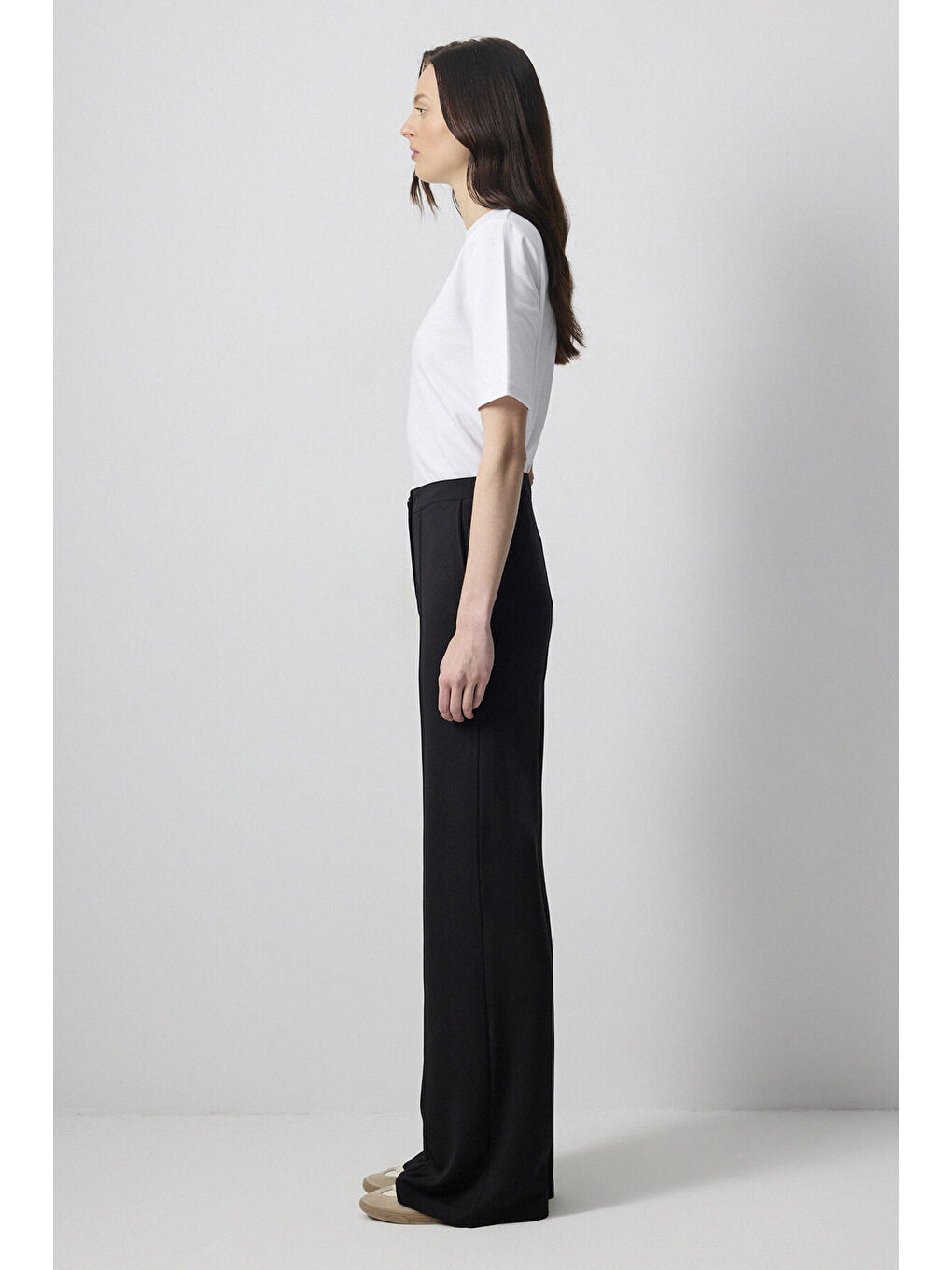 Siyah Dökümlü Çelik Pantolon-2