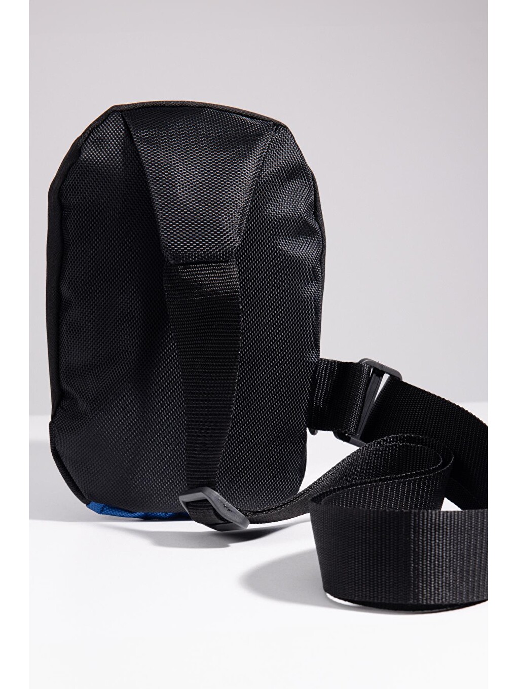Unisex Ayarlanabilir Çapraz Askılı Sax Mavi Omuz Çantası-3