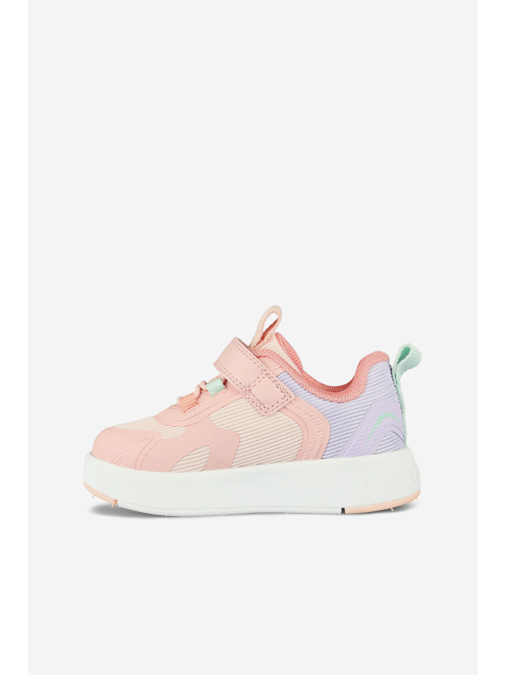 Pembe Babil Işıklı Kız Bebek Pudra Sneaker-1