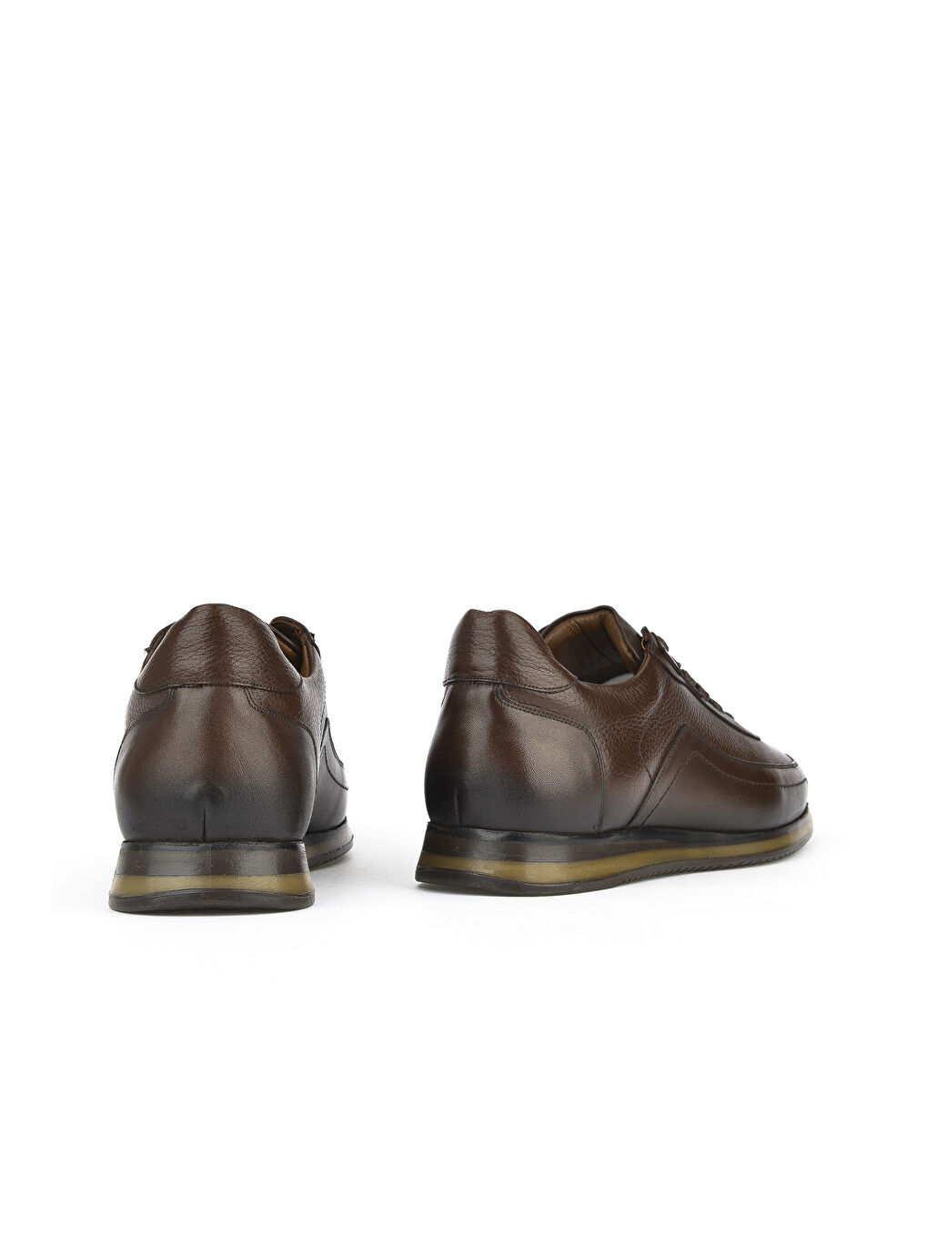 Kahverengi Erkek Hakiki Deri Büyük Numara Ayakkabı 151745Z0828B Kahve-2