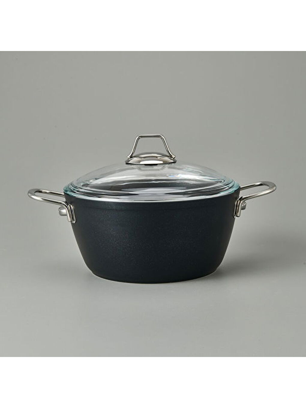 Dark Derin Tencere - Siyah / Şeffaf - 24 cm-2