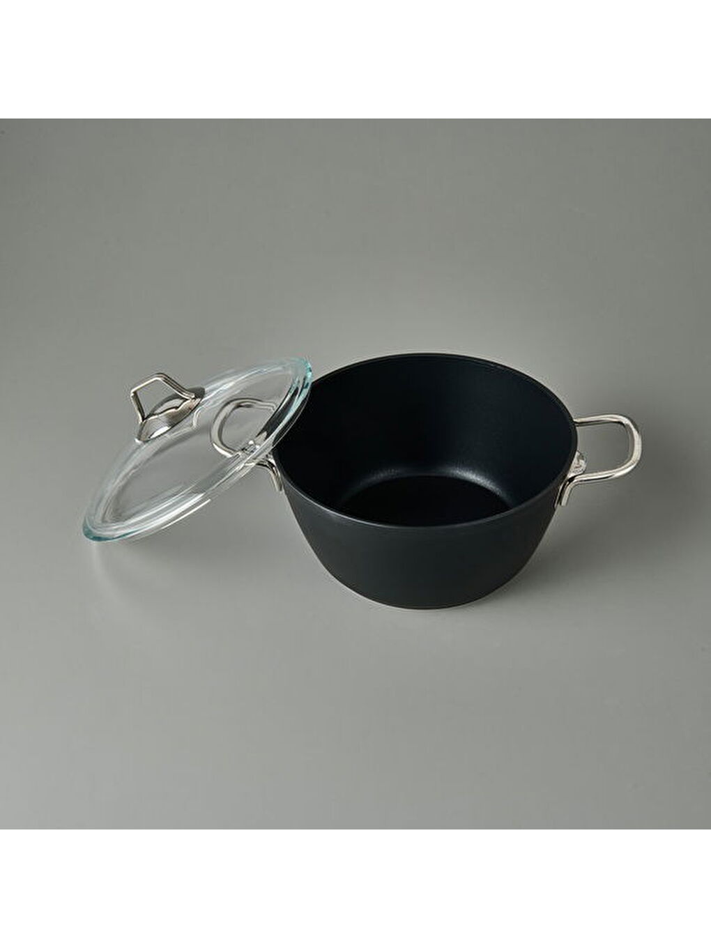 Dark Derin Tencere - Siyah / Şeffaf - 24 cm-4