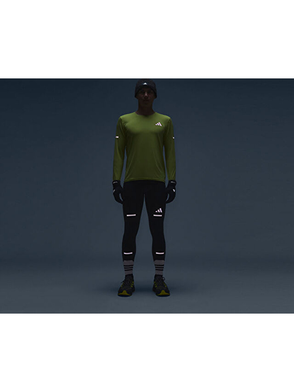 Adi365 Tights M Erkek Koşu Taytı Jp3847 Siyah-5