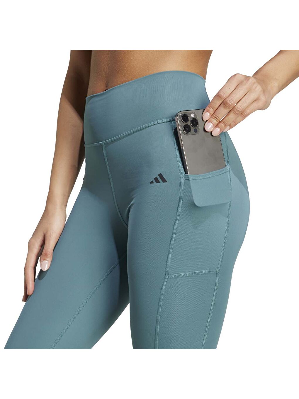 Optime Essentials Pow 7/8 Kadın Turkuaz Tayt-3