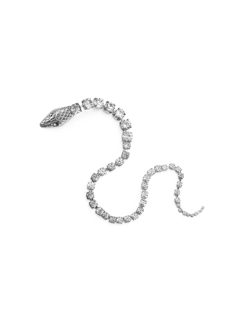 Gri Serpent Sırataşlı Avangarde Saç Takısı