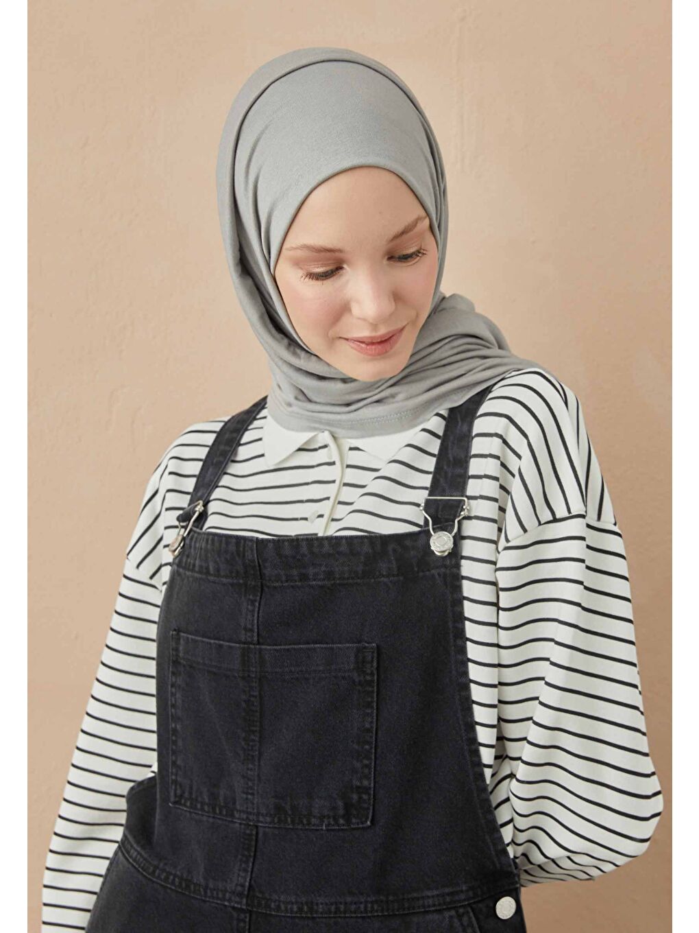 Gri Penye Şal Gumus-1